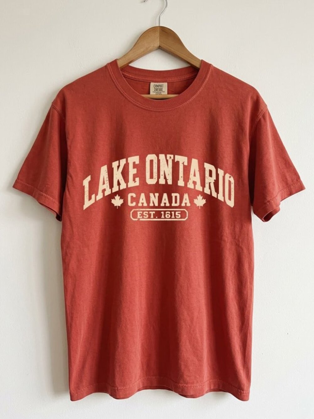 Lake Ontario Canada Est 1615 Comfort Colors Shirt